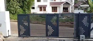 Automatic sliding gate installation